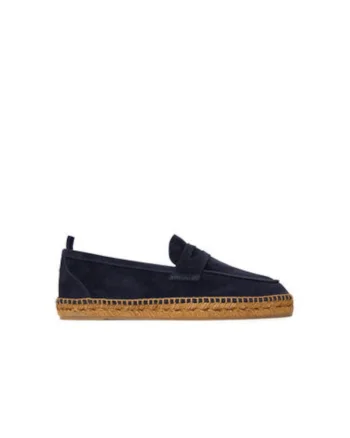 Espadrile barbati  023417-302, Piele naturala, Bleumarin