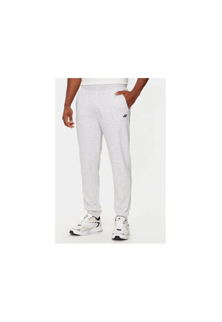 Pantaloni trening Gri Regular Fit, Bumbac - 35494, Gri