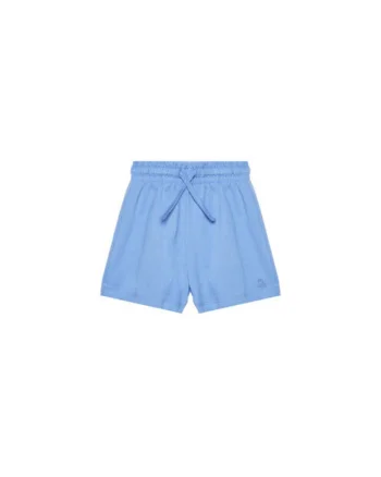 Pantaloni scurti sport fete  3BL0G901T, Bumbac, 90 CM, Albastru