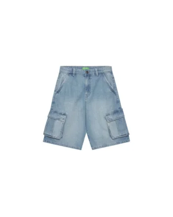 Pantaloni scurti din denim baieti  4KEHC9041, Bumbac, 122 CM, Albastru