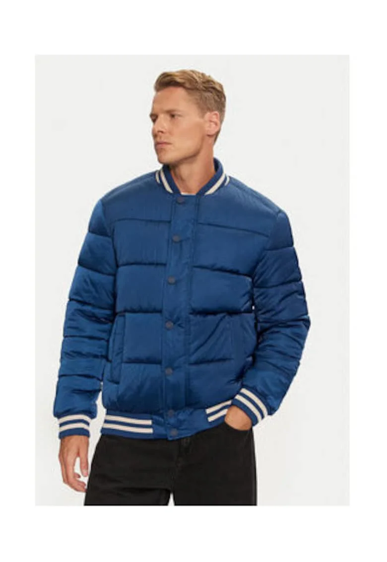 Jacheta bomber cu print logo