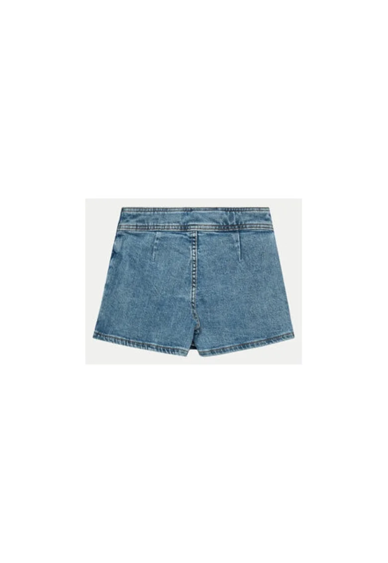 Pantaloni Scurti din Denim Cu Nasturi