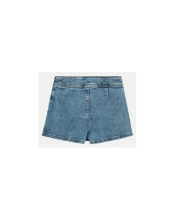 Pantaloni Scurti din Denim Cu Nasturi