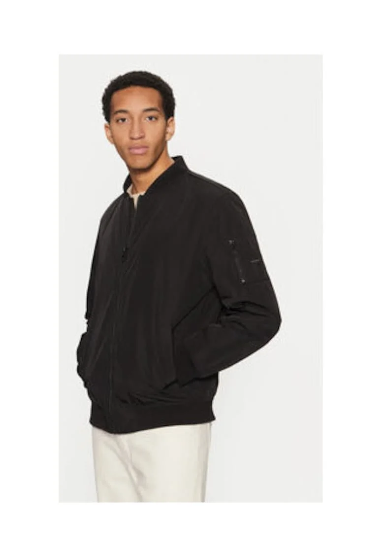 Jacheta bomber regular fit cu fermoar