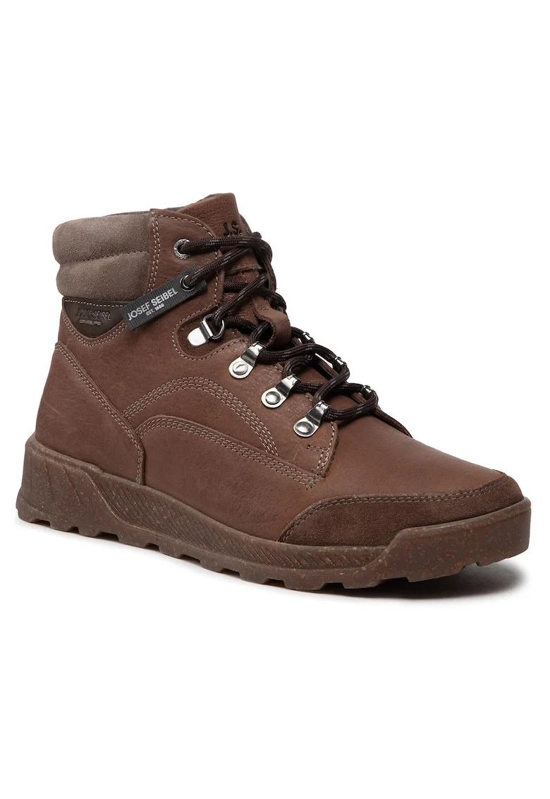 Bocanci de drumetie barbati  32302 PL16, Piele naturala, Maro