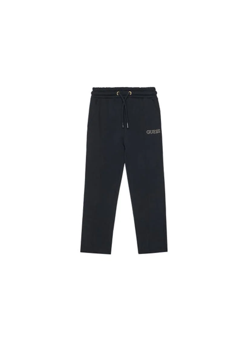 Pantaloni de trening din bumbac cu logo discret