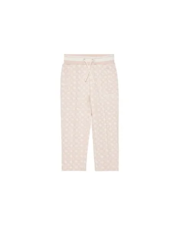 Pantaloni de trening cu model logo si snur in talie