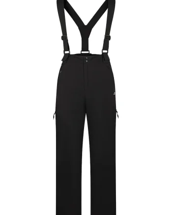 Pantaloni cu bretele pentru ski Shaun, Negru