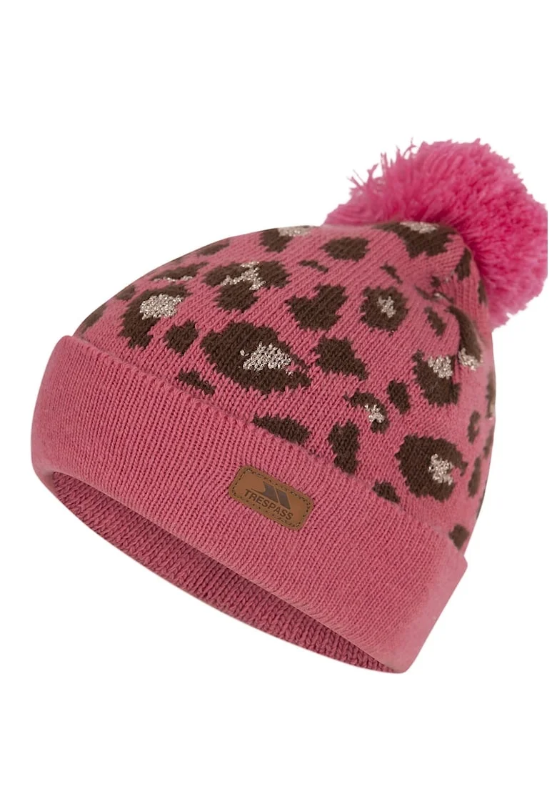 Caciula cu animal print Kaylani, Auriu/Maro/Roz