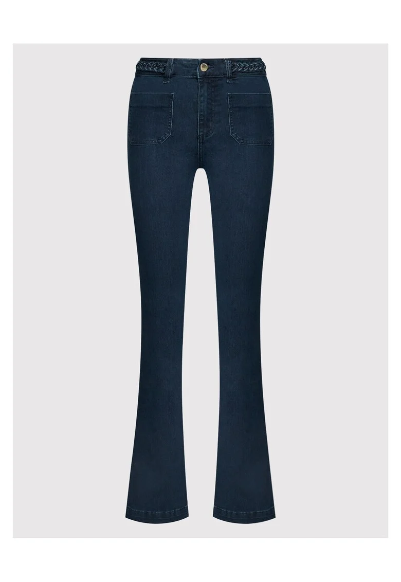 Blugi dama,  Model Bootcut, Bleumarin