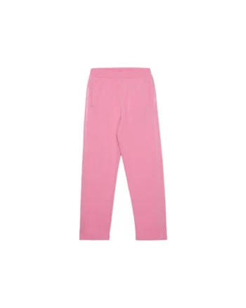 Pantaloni de trening din bumbac cu aplicatie logo din strasuri