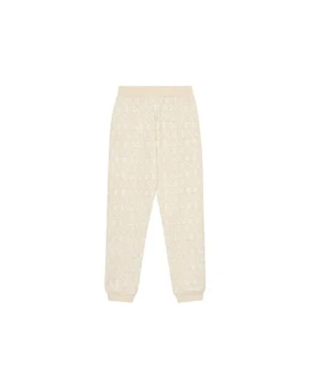 Pantaloni de trening din bumbac cu model logo
