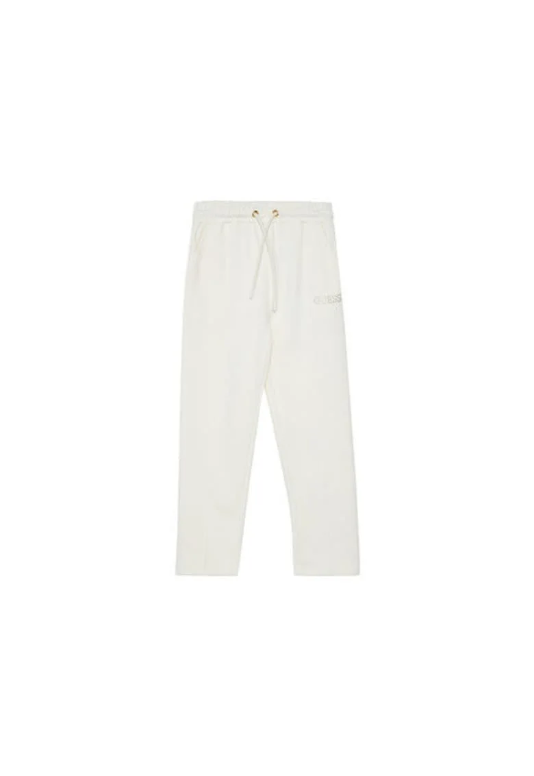Pantaloni de trening cu snur in talie si logo