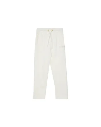 Pantaloni de trening cu snur in talie si logo