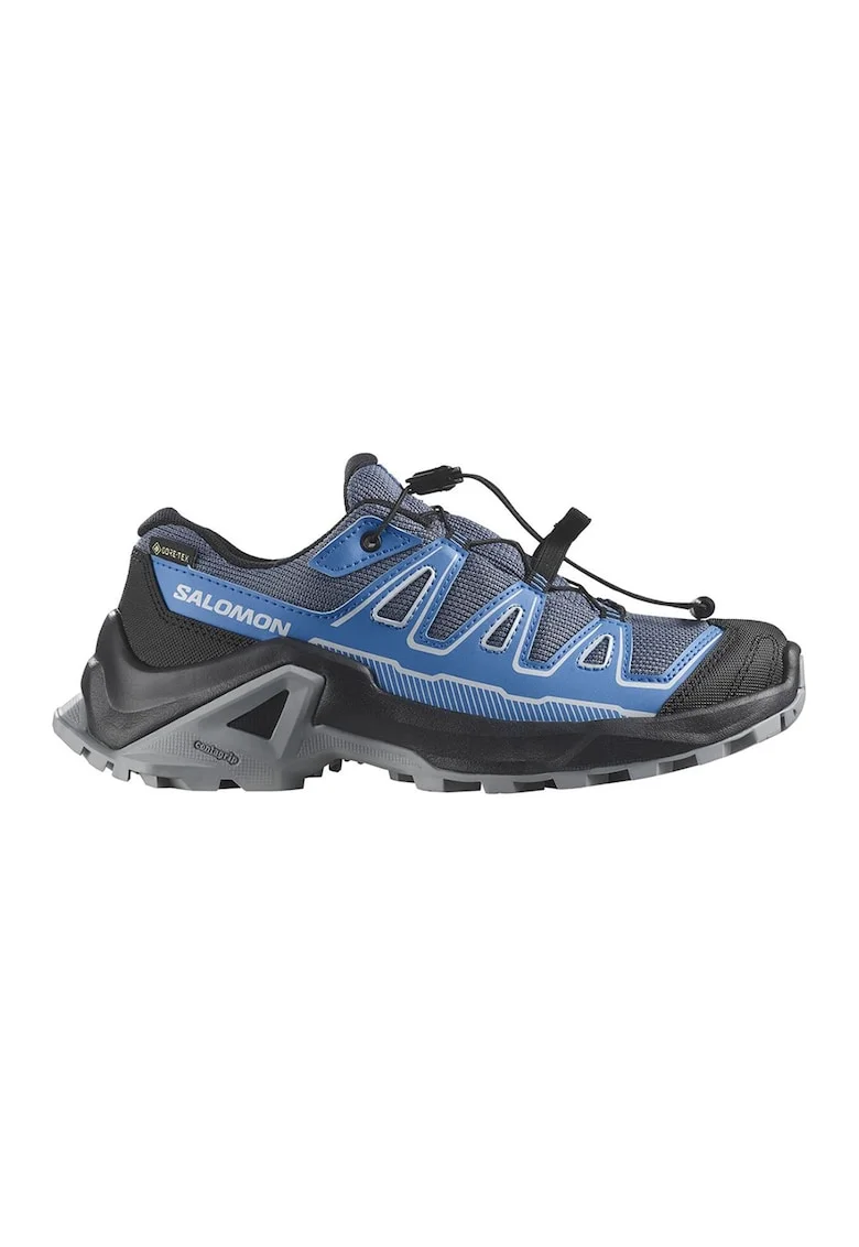 Pantofi low-cut cu tehnologie Gore-Tex pemtru alergare pe teren accidentat X Ultra, Negru/Albastru