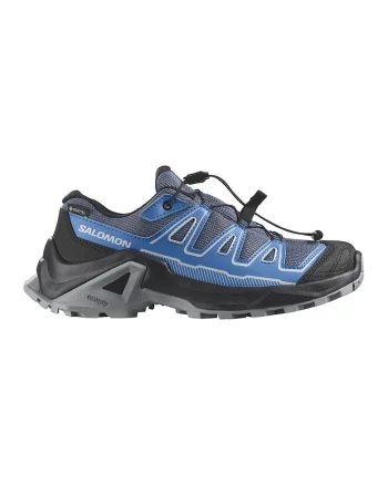 Pantofi low-cut cu tehnologie Gore-Tex pemtru alergare pe teren accidentat X Ultra, Negru/Albastru