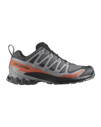 Pantofi cu tehnologie Gore-Tex pentru alergare pe teren accidentat Xa Pro 3D V9, Negru/Gri/Portocaliu