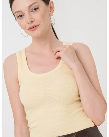 Top slim-fit striat Ematite