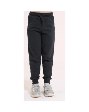 Pantaloni lungi din bumbac, pentru fete, Negru