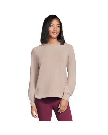 Hanorace de femei,  Skechluxe Elevate Crewneck 198739, Bej