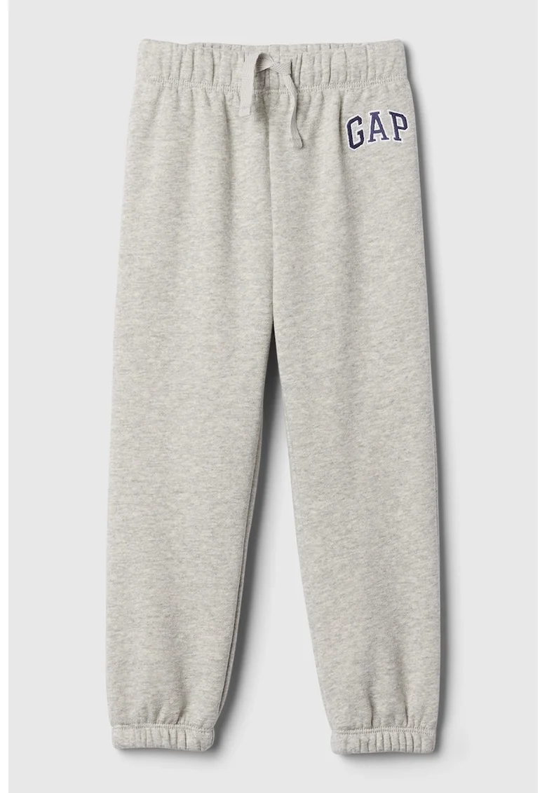 Pantaloni de trening cu cordon, Gri deschis melange