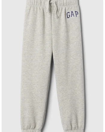 Pantaloni de trening cu cordon, Gri deschis melange