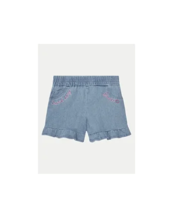 Pantaloni scurti din denim cu volane
