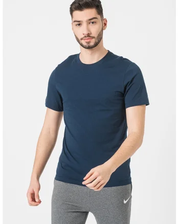 Tricou de bumbac pentru fotbal Park20, Bleumarin
