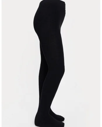 Dres uni din amestec de bumbac, Negru