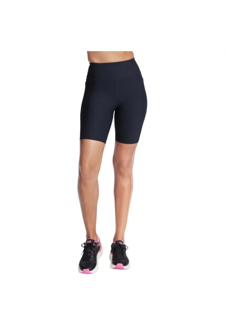 Pantaloni sport dama,  pantaloni scurti ciclism, negru, nailon,
