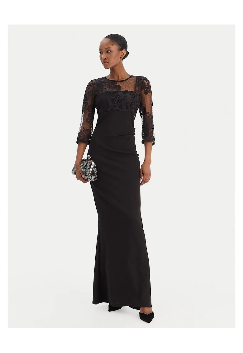 Rochie de seara dama  negru, fabricatie de calitate
