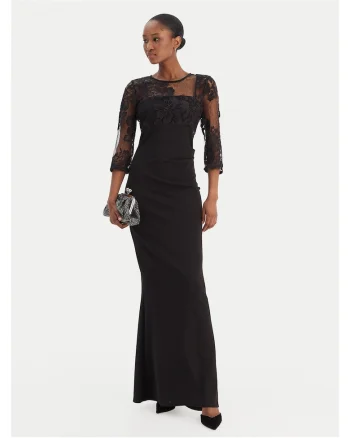 Rochie de seara dama  negru, fabricatie de calitate
