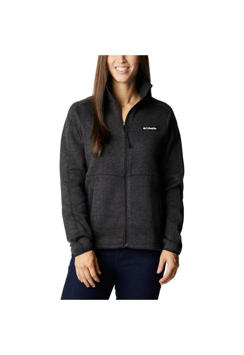Bluza sport de dama din fleece,  Sweater Weather Full Zip Fleece 8933010, Negru