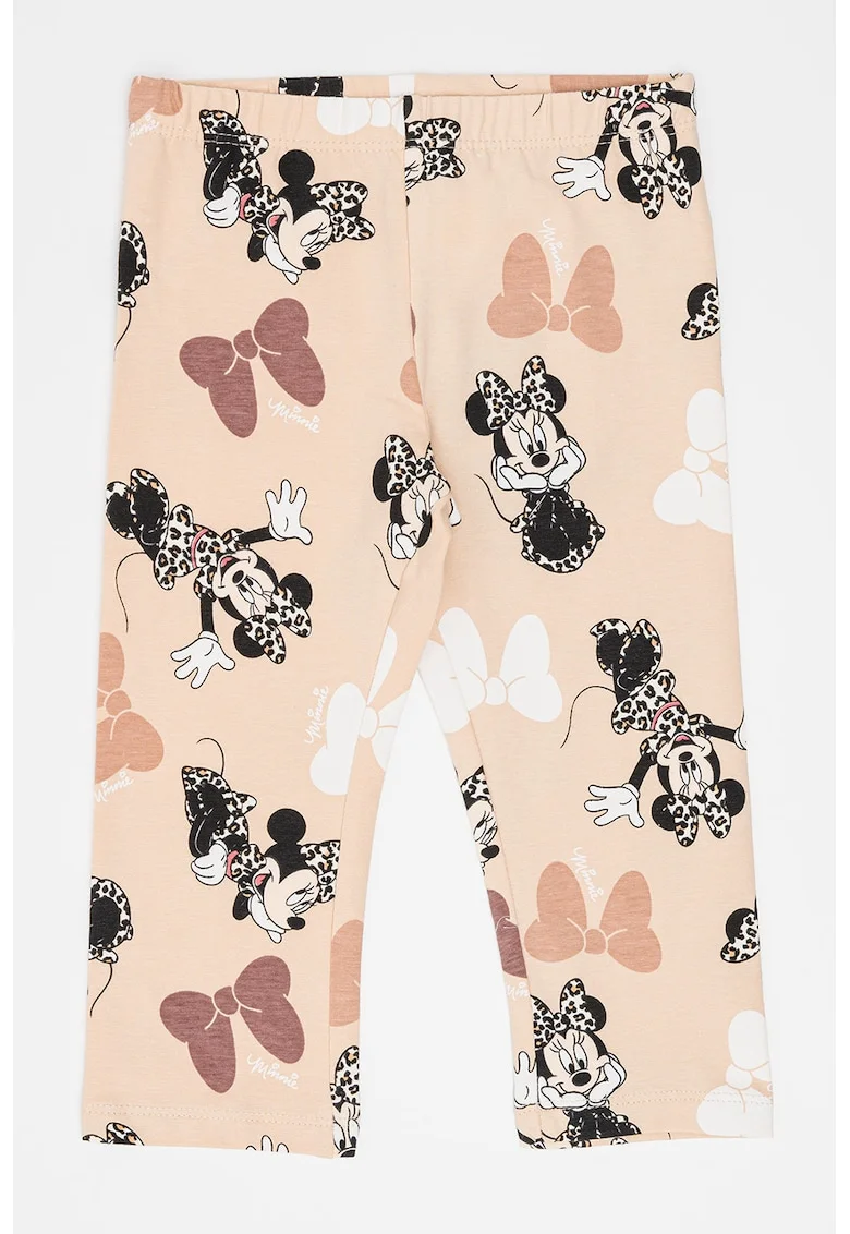 Colanti cu Minnie Mouse, Negru/Bej/Alb murdar