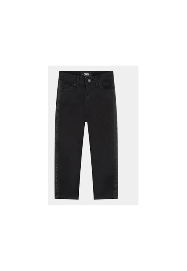 Blugi fete,  303040284, Bumbac, Negru, Negru