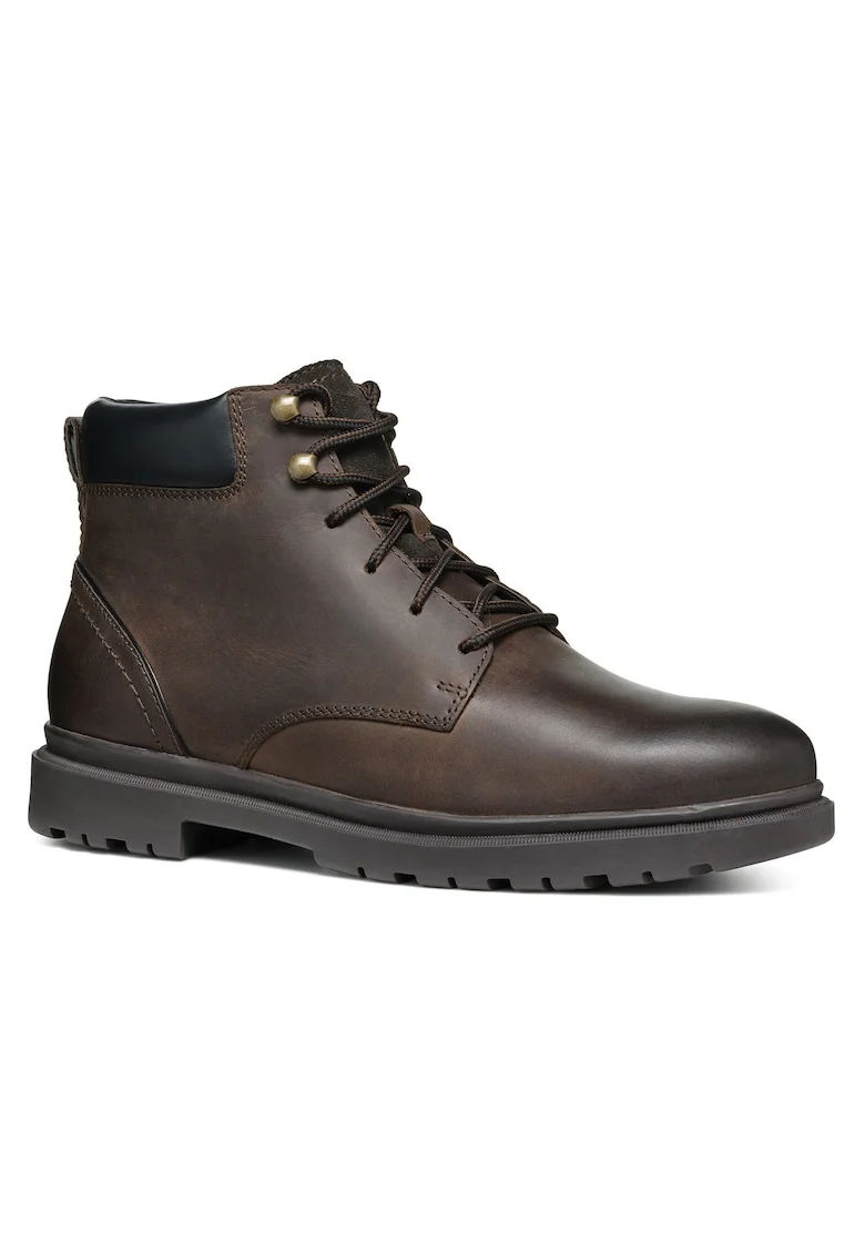 Bocanci de drumetie barbati  U46DDC-000FF, Piele naturala, Maro, Maro
