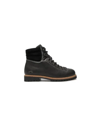 Bocanci de drumetie barbati  14318001, Piele naturala, Negru, Negru