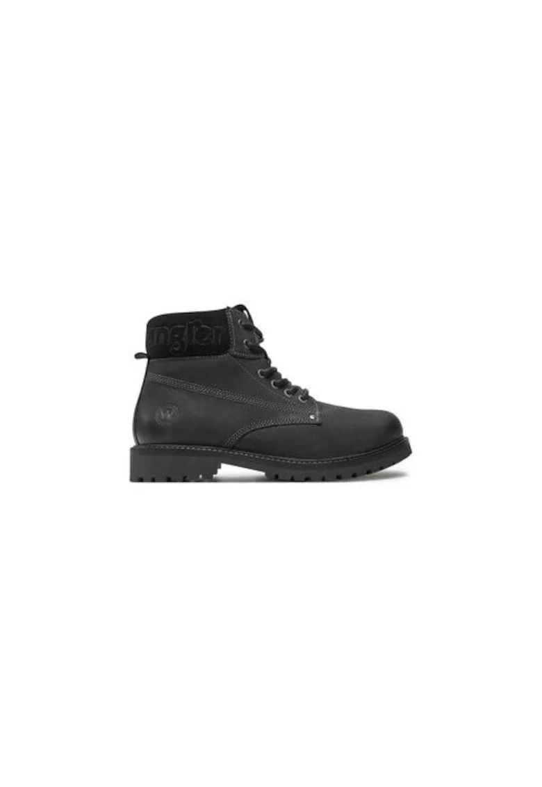 Bocanci de drumetie barbati  20243041.25Y, Piele naturala, Negru, Negru