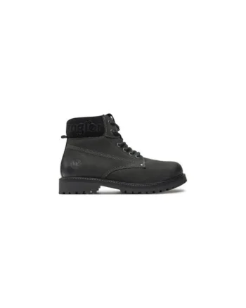 Bocanci de drumetie barbati  20243041.25Y, Piele naturala, Negru, Negru