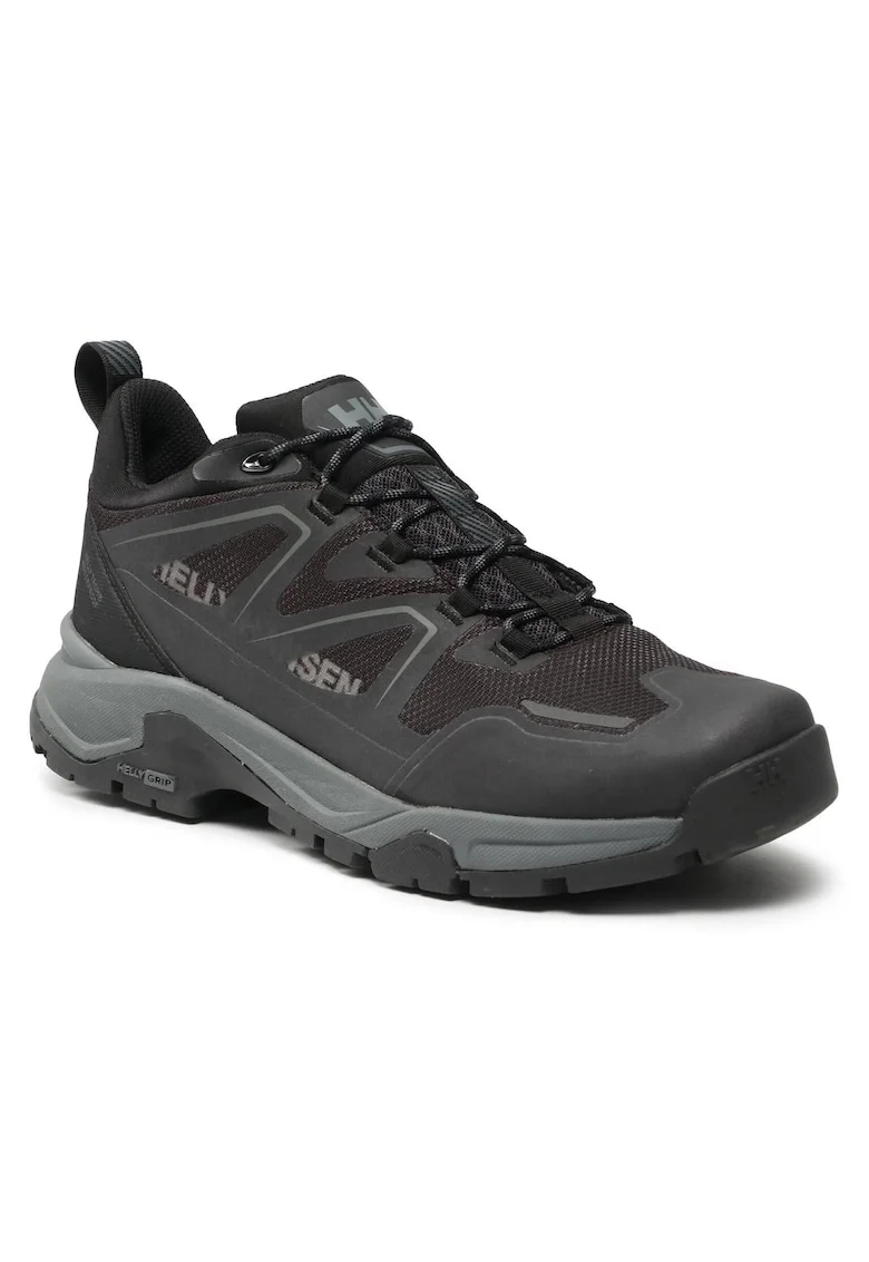 Bocanci trekking barbati  11749, Textil, Negru, Negru