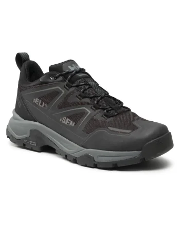 Bocanci trekking barbati  11749, Textil, Negru, Negru