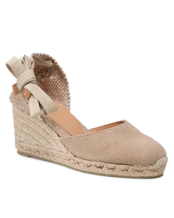 Espadrile dama  model 21644, material textil, culoare bej, Bej