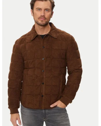 Geaca barbati,  303959524, Piele intoarsa, Maro, Maro