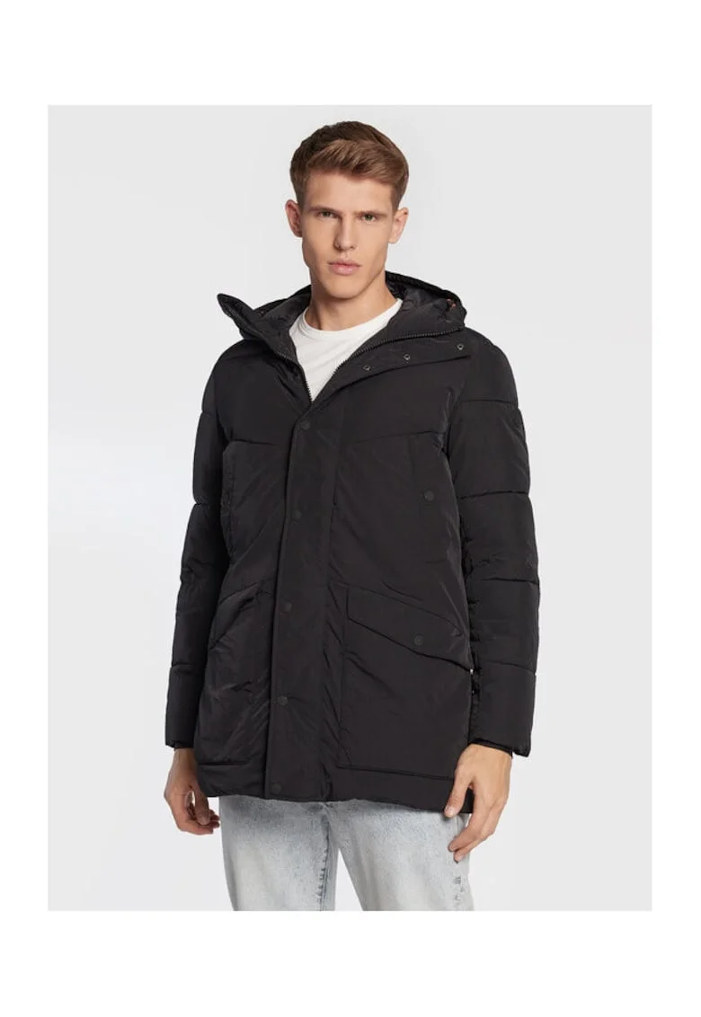 Geaca barbati,  301536475, Nylon, Negru, Negru