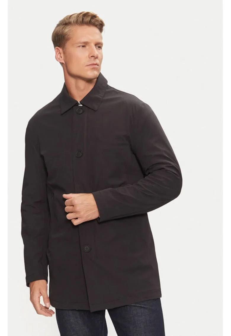 Geaca barbati,  303854911, Poliamida/Poliester/Elastan, Negru, Negru