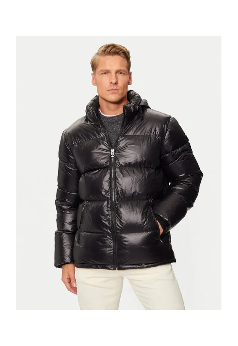 Geaca barbati,  304869754, Nylon, Negru, Negru