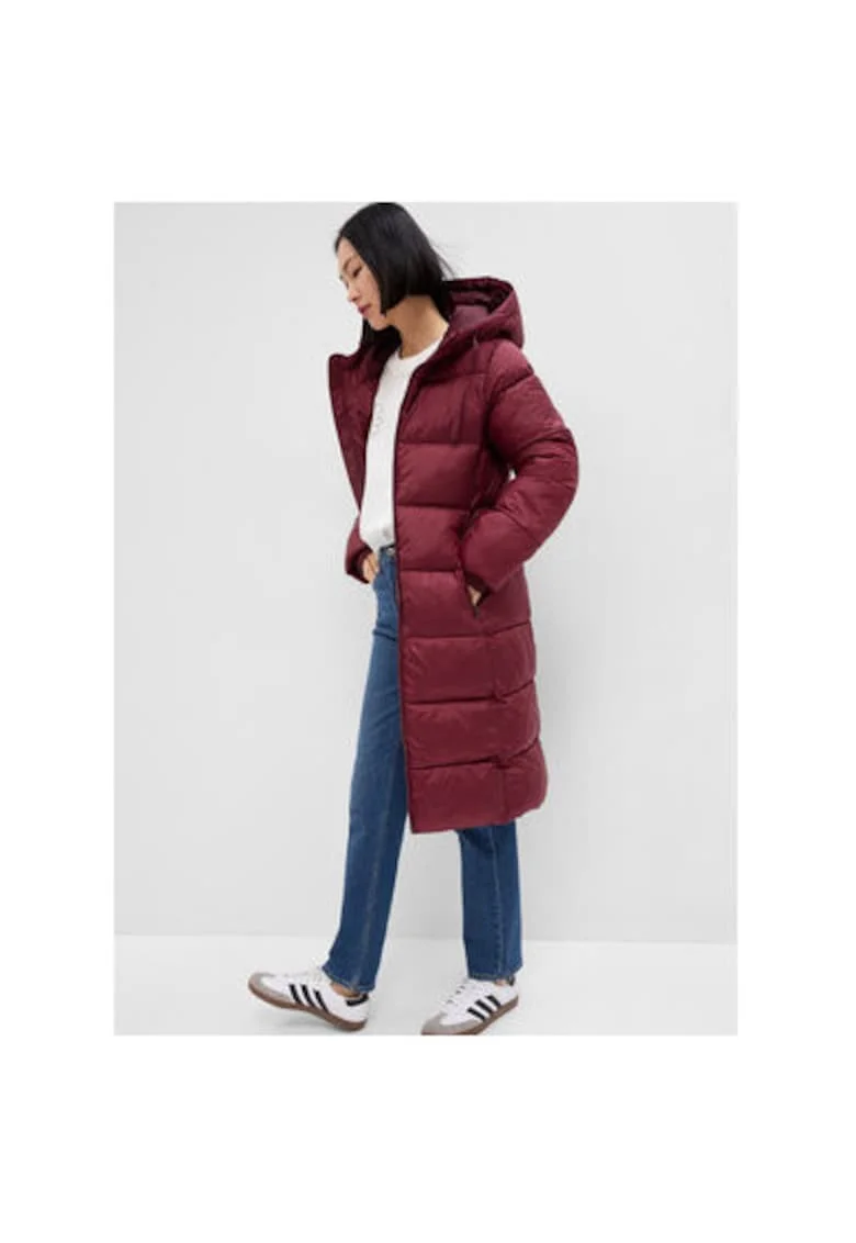 Geaca de iarna dama  724312, Poliester/Nylon, Visiniu, Visiniu