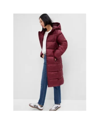 Geaca de iarna dama  724312, Poliester/Nylon, Visiniu, Visiniu
