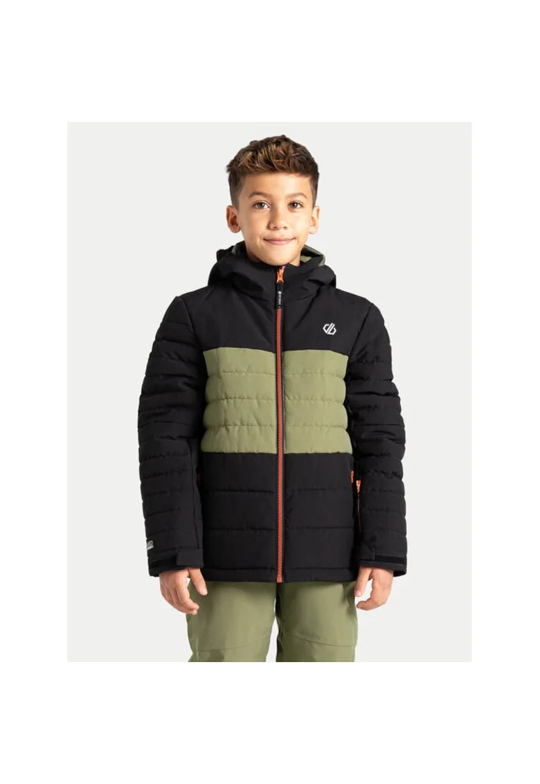 Geaca ski baieti,  304335389, Poliester reciclat, Negru, Negru