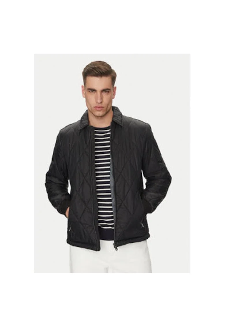 Jacheta barbati  M5522S-T3132, Poliamida, Negru, Negru